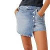 FREE PEOPLE Wynne Denim Skirt In Light Indigo