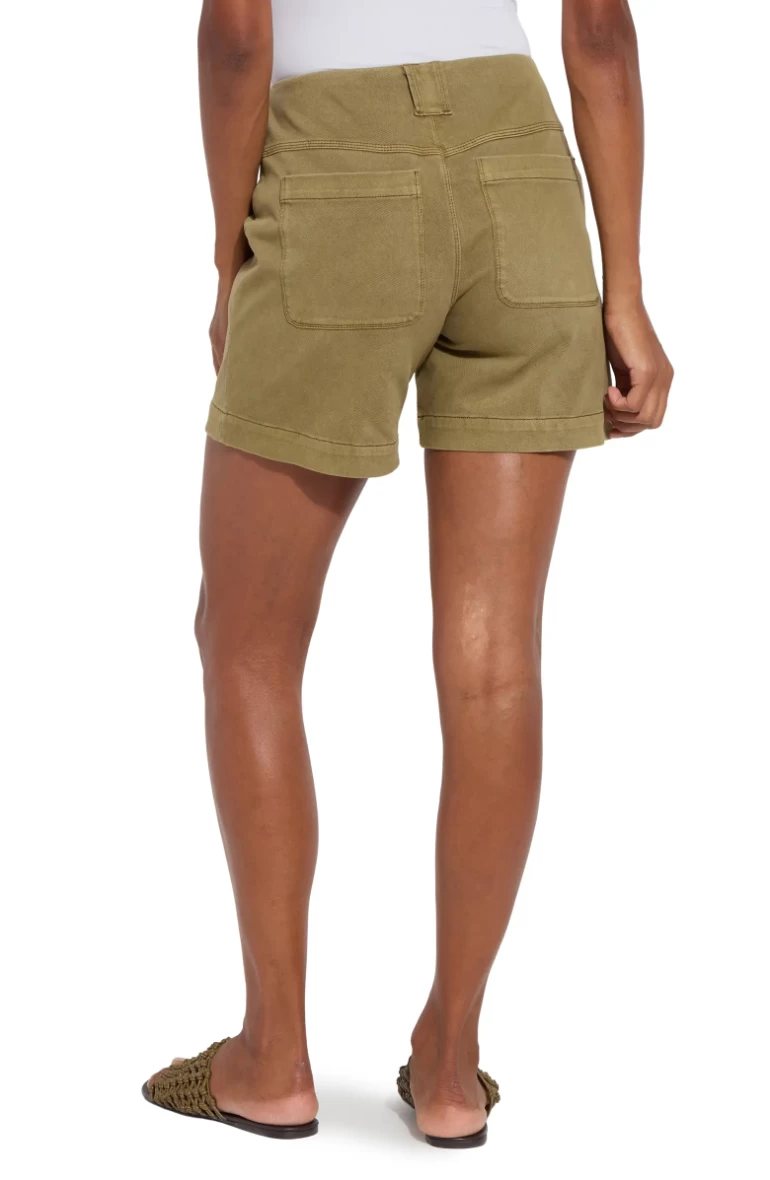 Antique Wash Green Denim Short - Image 2