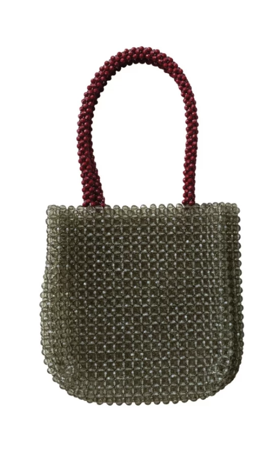 Beaded Two-Tone Handbag - Image 8
