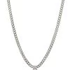 Luv AJ Bardot Stud Charm Necklace In Silver