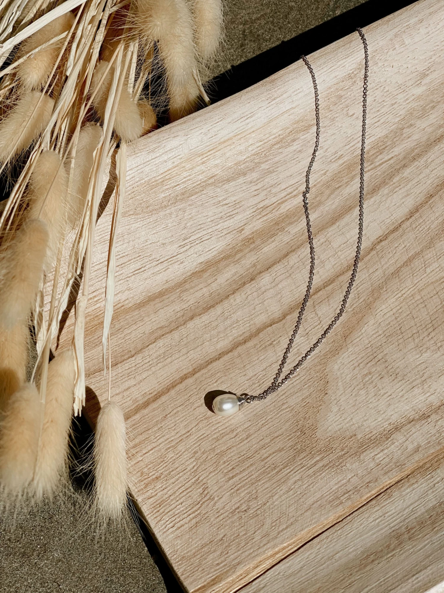 'Find Peace' Necklace In Silver - Image 5