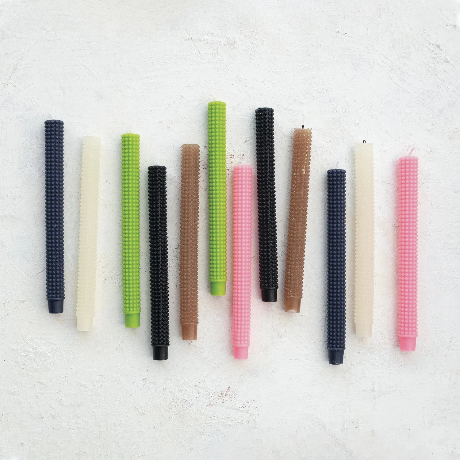 Hobnail Tapers Set Of 2 In Navy - Image 2