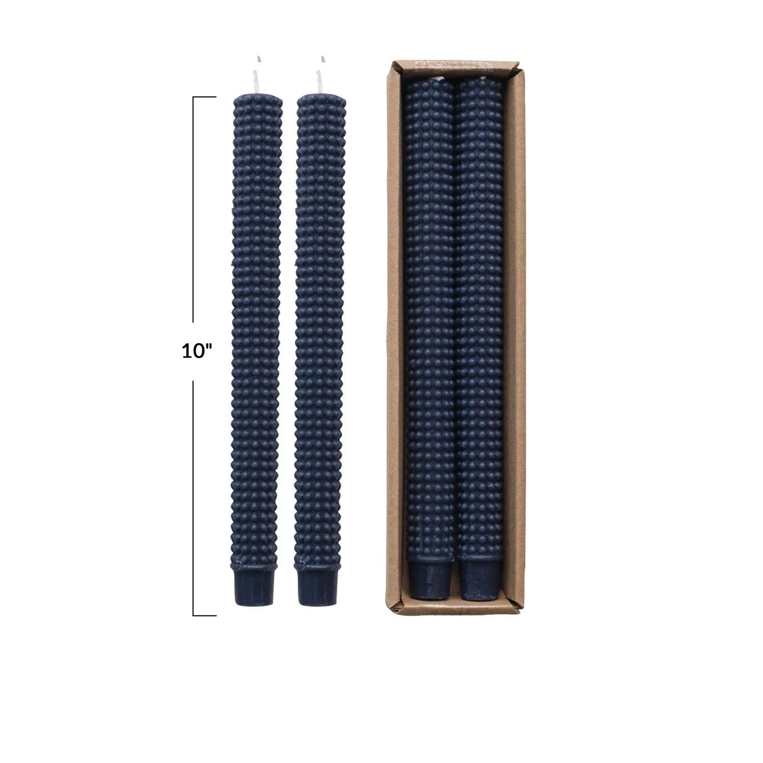 Hobnail Tapers Set Of 2 In Navy - Image 6