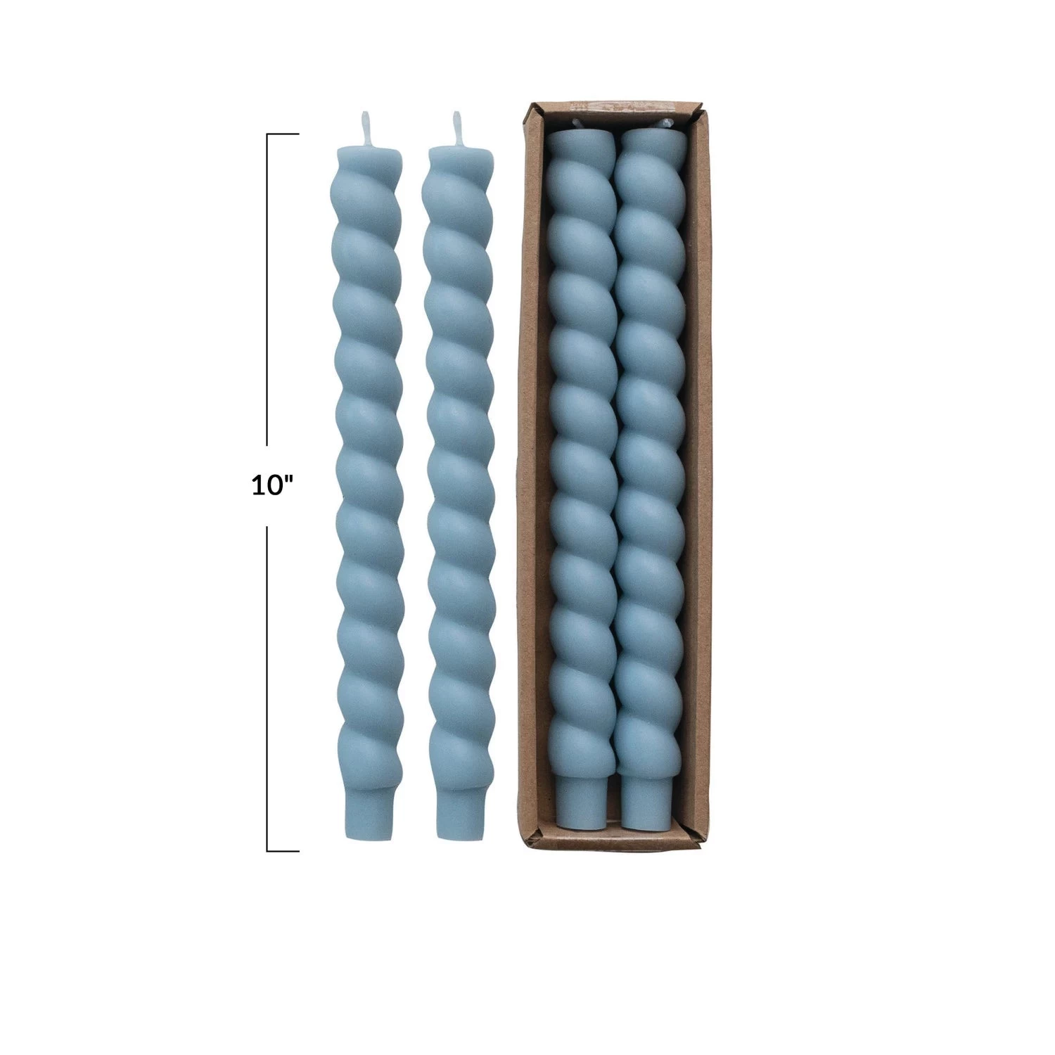 Twisted Tapers Set Of 2 In Blue - Image 6