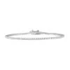 Classic Thin Tennis Bracelet In Silver