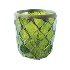 Green Mosaic Votive Holder