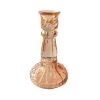 Pink Glass 6" Taper Holder
