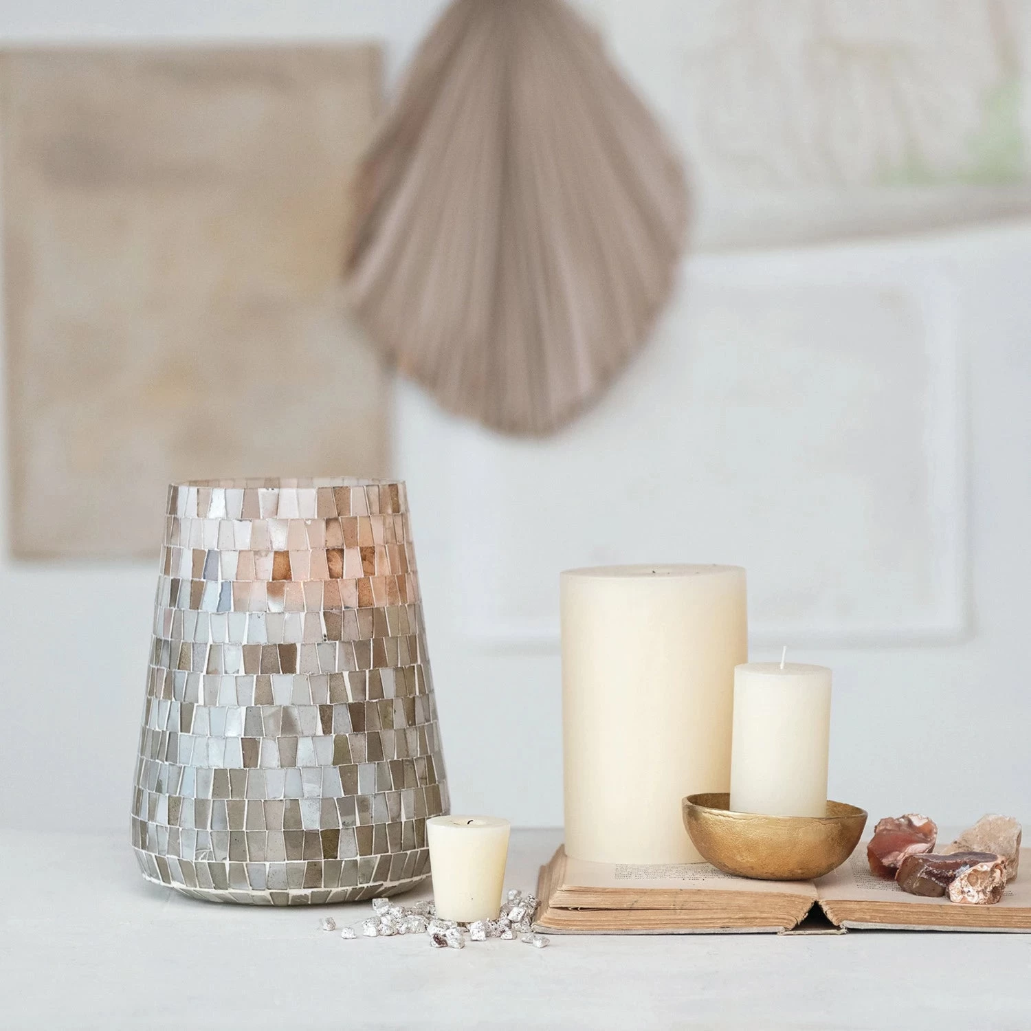 Mosaic Candle Holder/Vase - Image 2