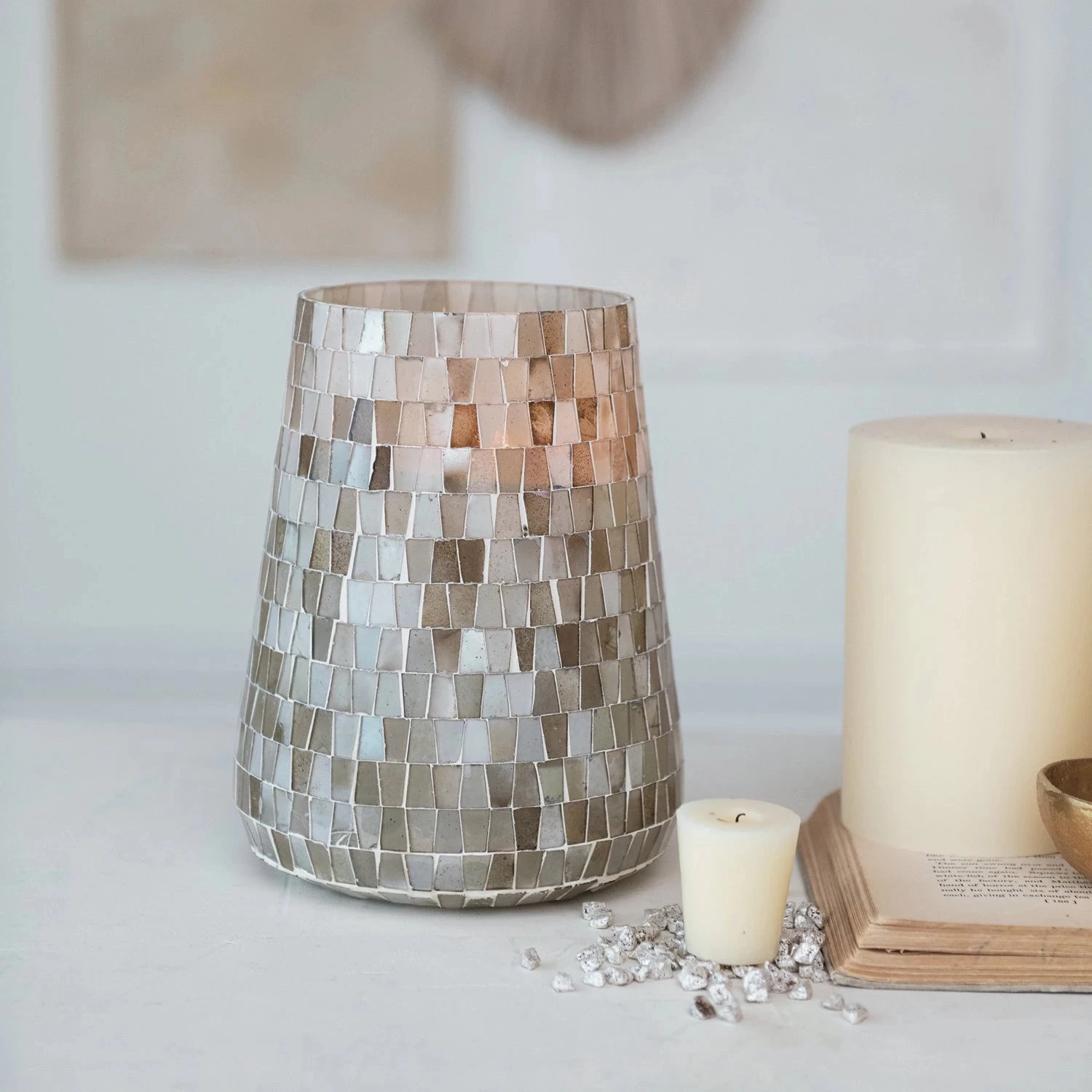 Mosaic Candle Holder/Vase - Image 3