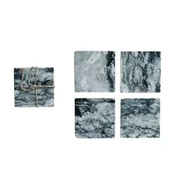 Set Of 4 Marble Coasters