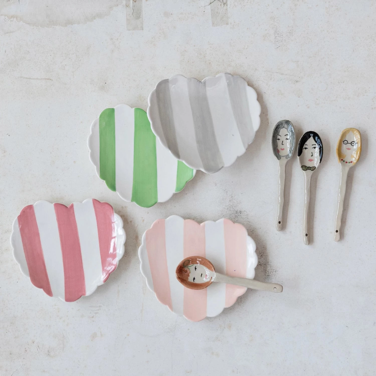 Striped Heart Dish - Image 2