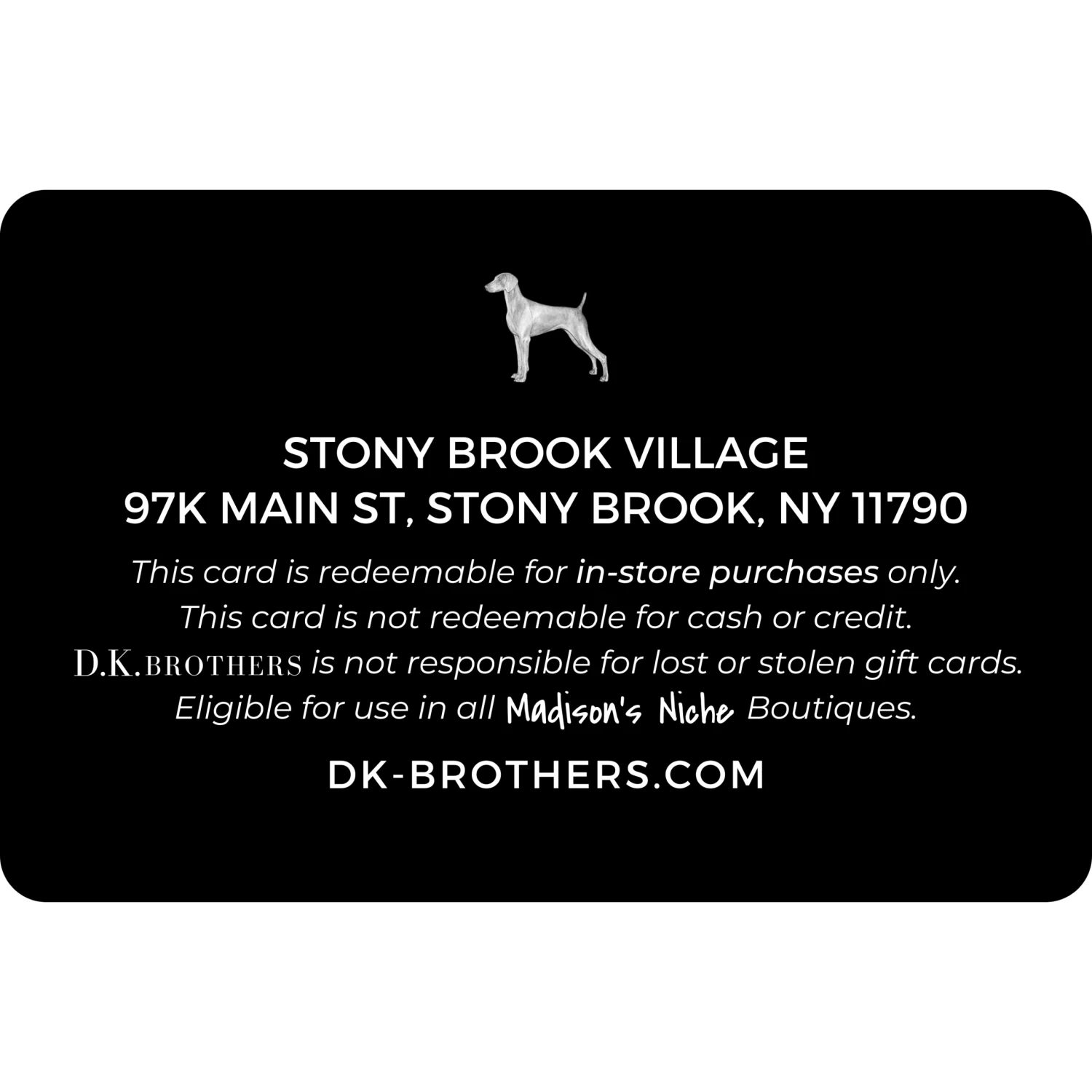 D.K. Brothers In-Store Gift Card - Image 2