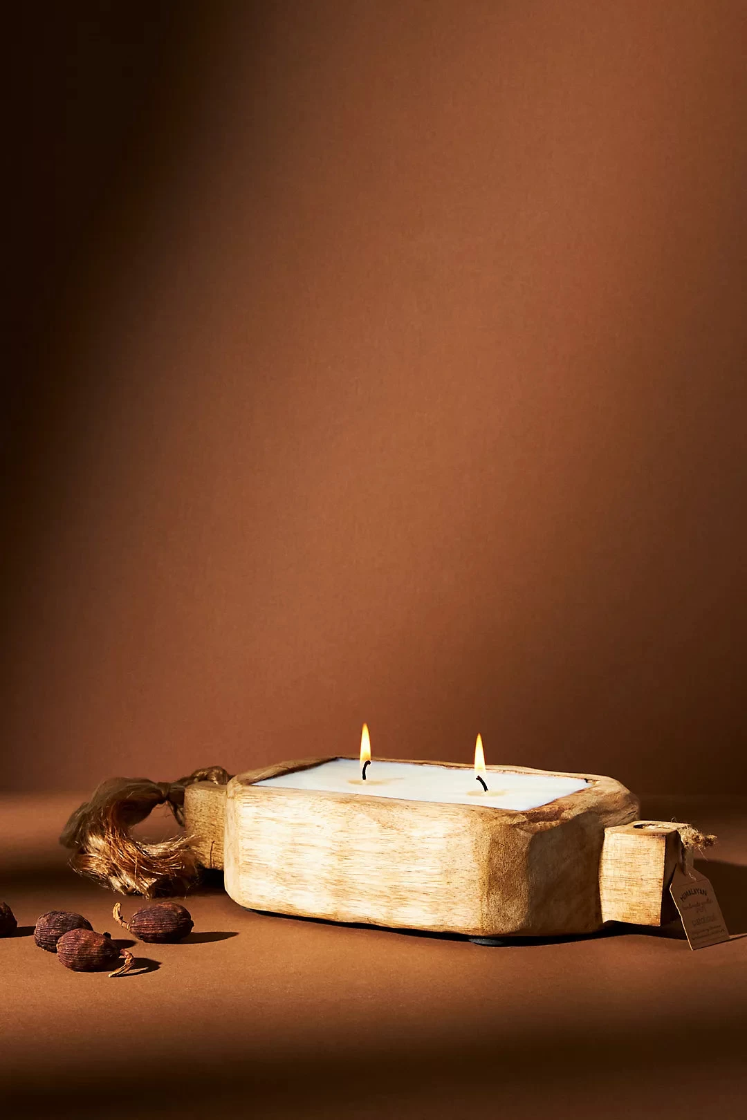 Grapefruit Pine Small Driftwood Candle Tray - Image 3