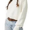 FREE PEOPLE Easy Street Crop Pullover In Moonglow
