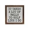 Golf Balls Sign
