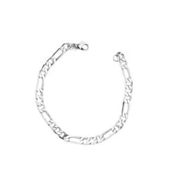 Figaro Chain Anklet In Silver