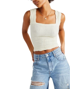 FREE PEOPLE Love Letter Cami In Ivory