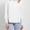 Connie Slim Button Down In White