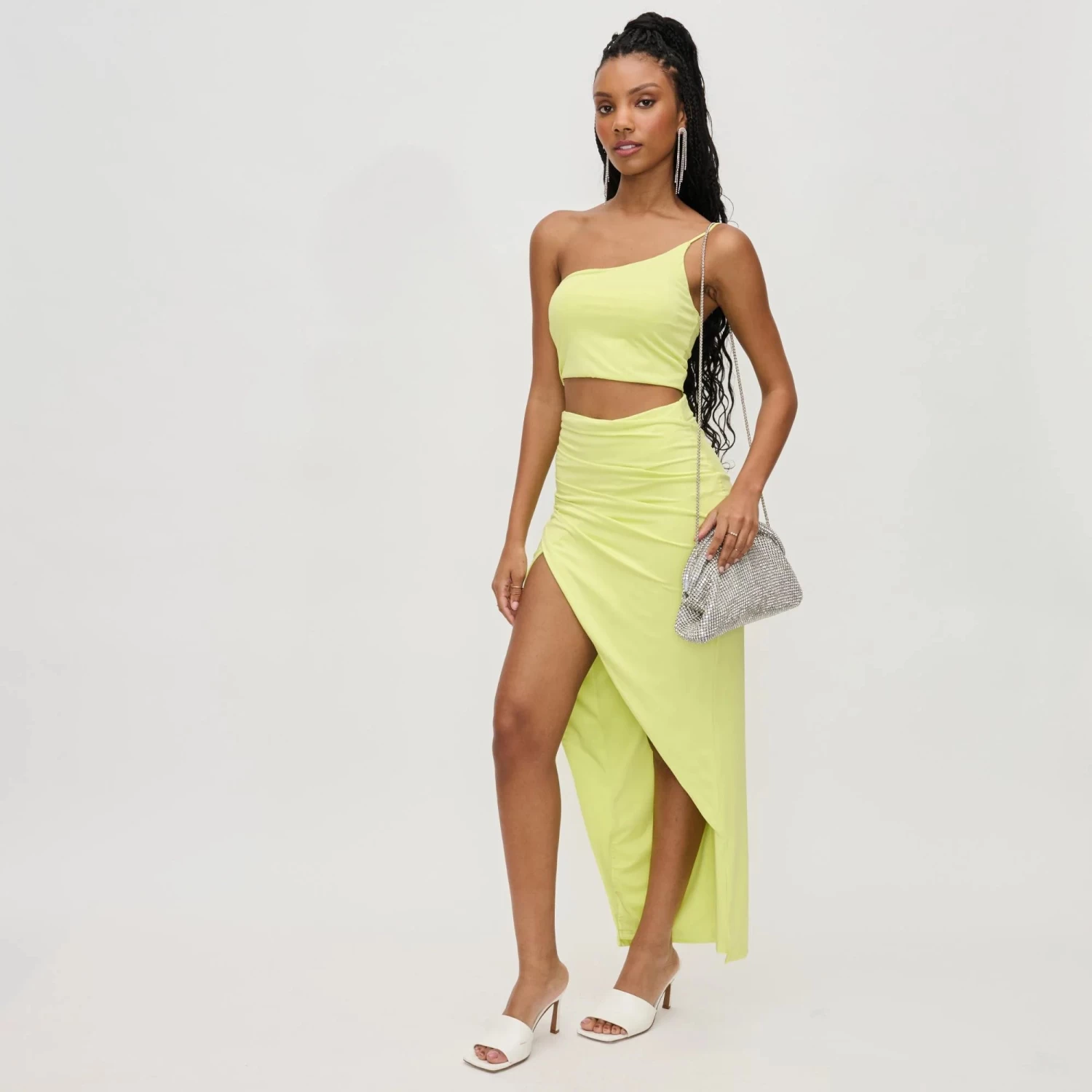 Mariah Evening Bag In Silver - Image 4