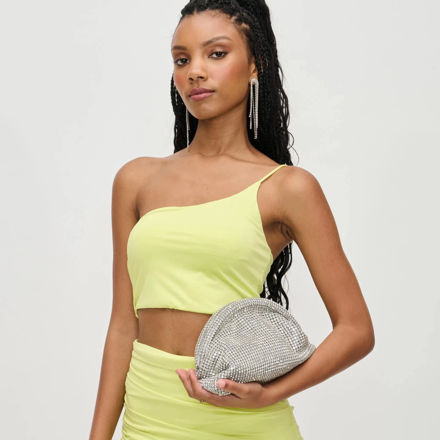 Mariah Evening Bag In Silver - Image 3