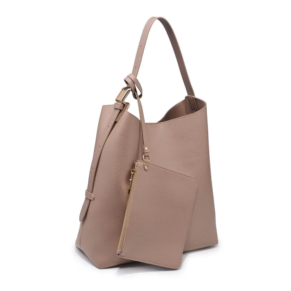 Zelda Tote In Taupe - Image 6