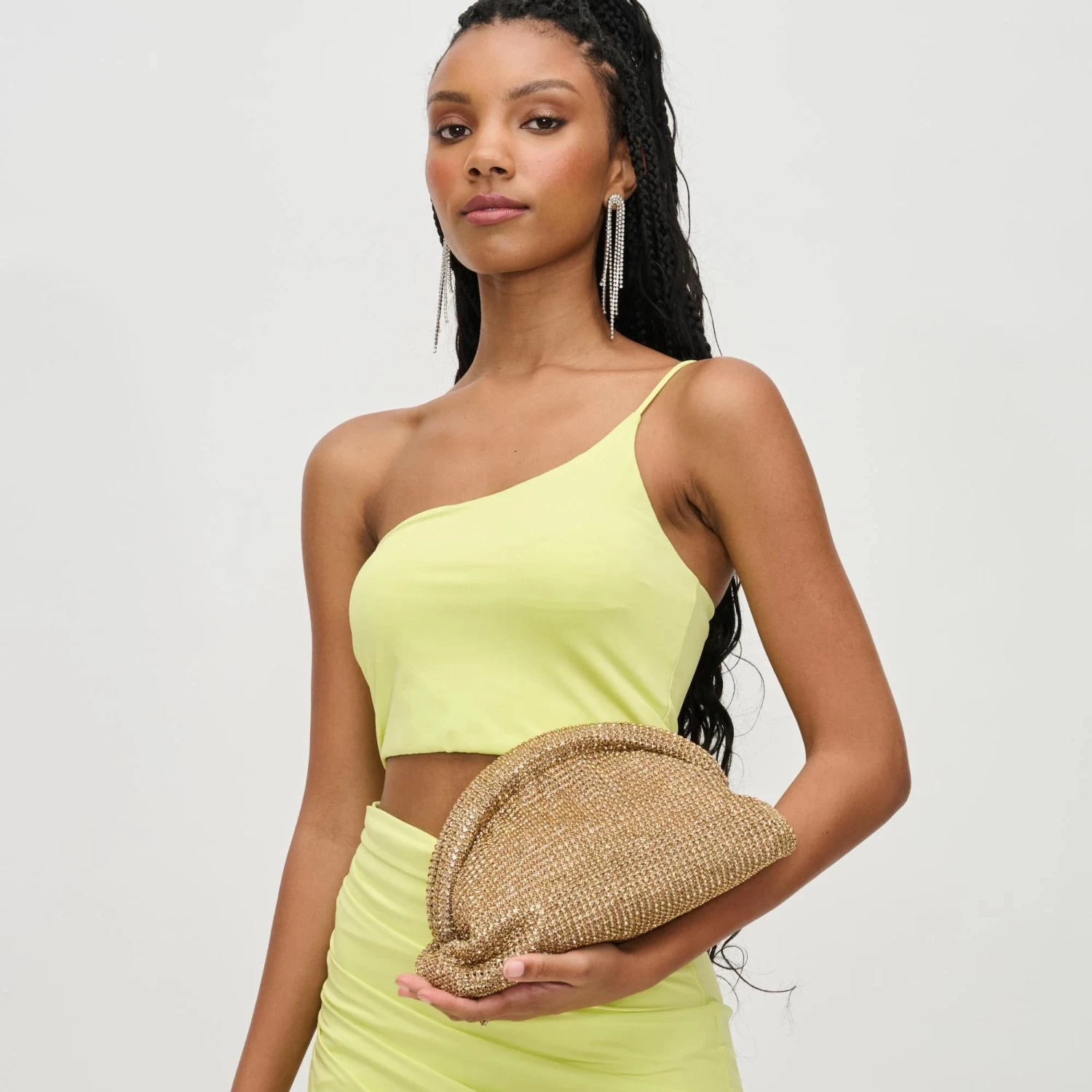 Mariah Evening Bag In Gold - Image 7