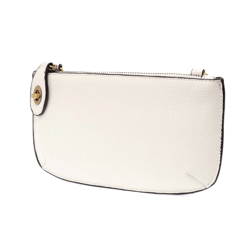 Mini Crossbody Wristlet In White