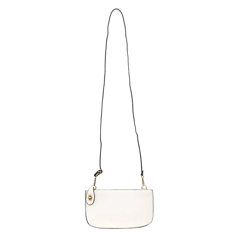 Mini Crossbody Wristlet In White - Image 3