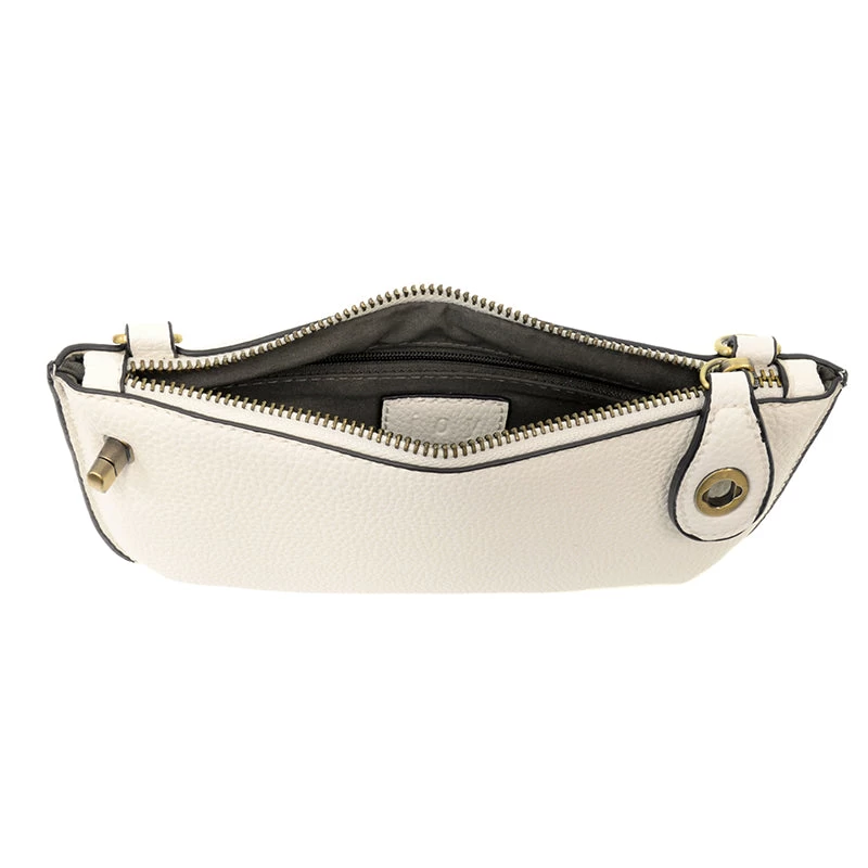 Mini Crossbody Wristlet In White - Image 2