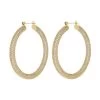 Luv AJ Pavé Amalfi Hoops In Gold