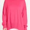 Pima Cotton Ribbed Boatneck In Lipstick
