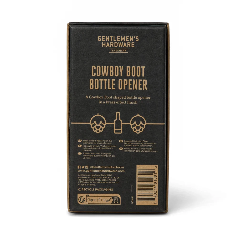 Gentlemen's Hardware Cowboy Boot Bottle Opener - Image 2