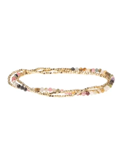Delicate Stone Tourmaline/Gold Wrap