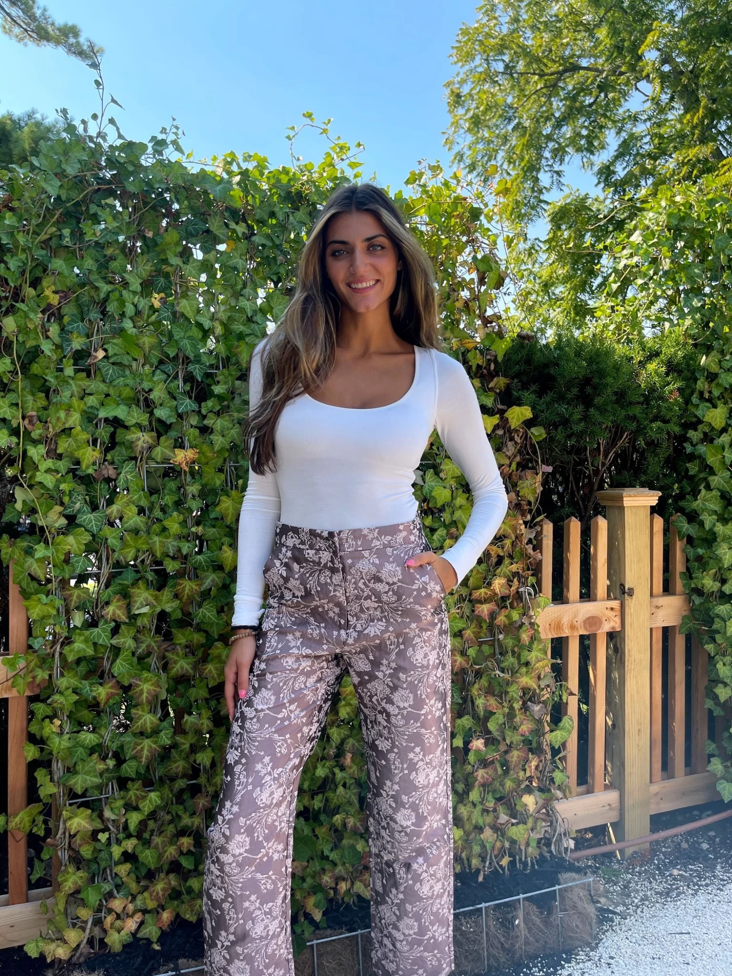 FREE PEOPLE Settle In Scoop Neck Bodysuit In Ivory - Image 7