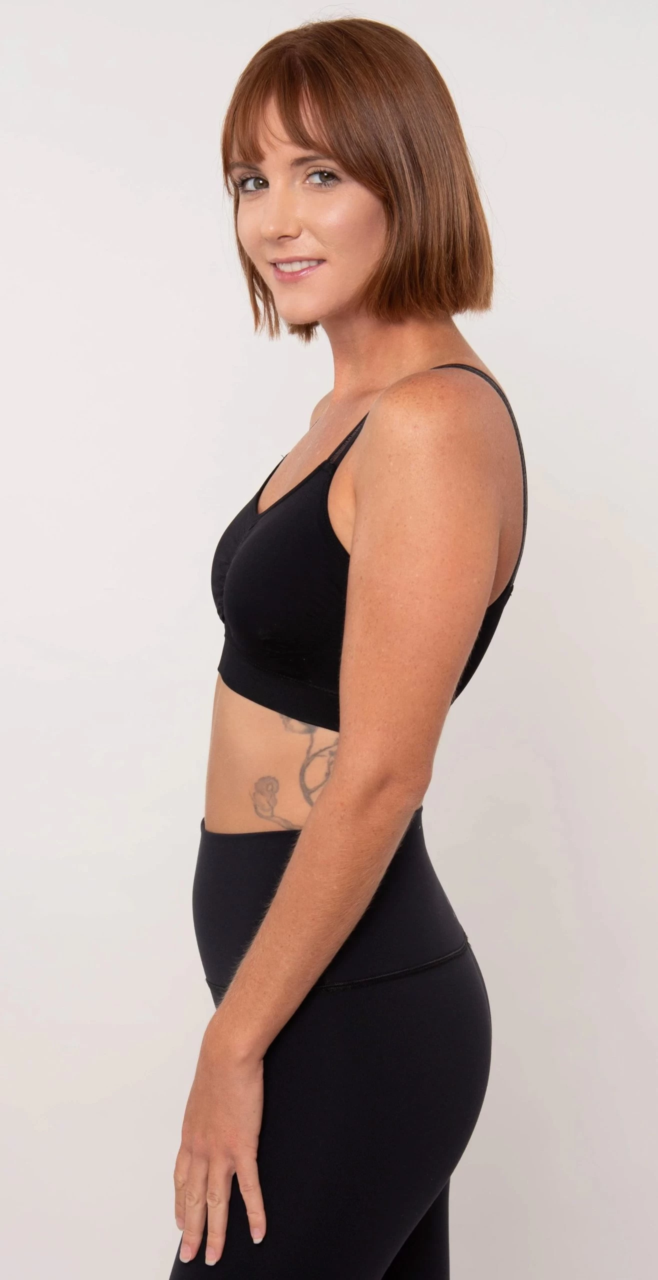 Sheer Strap Bralette In Black - Image 7