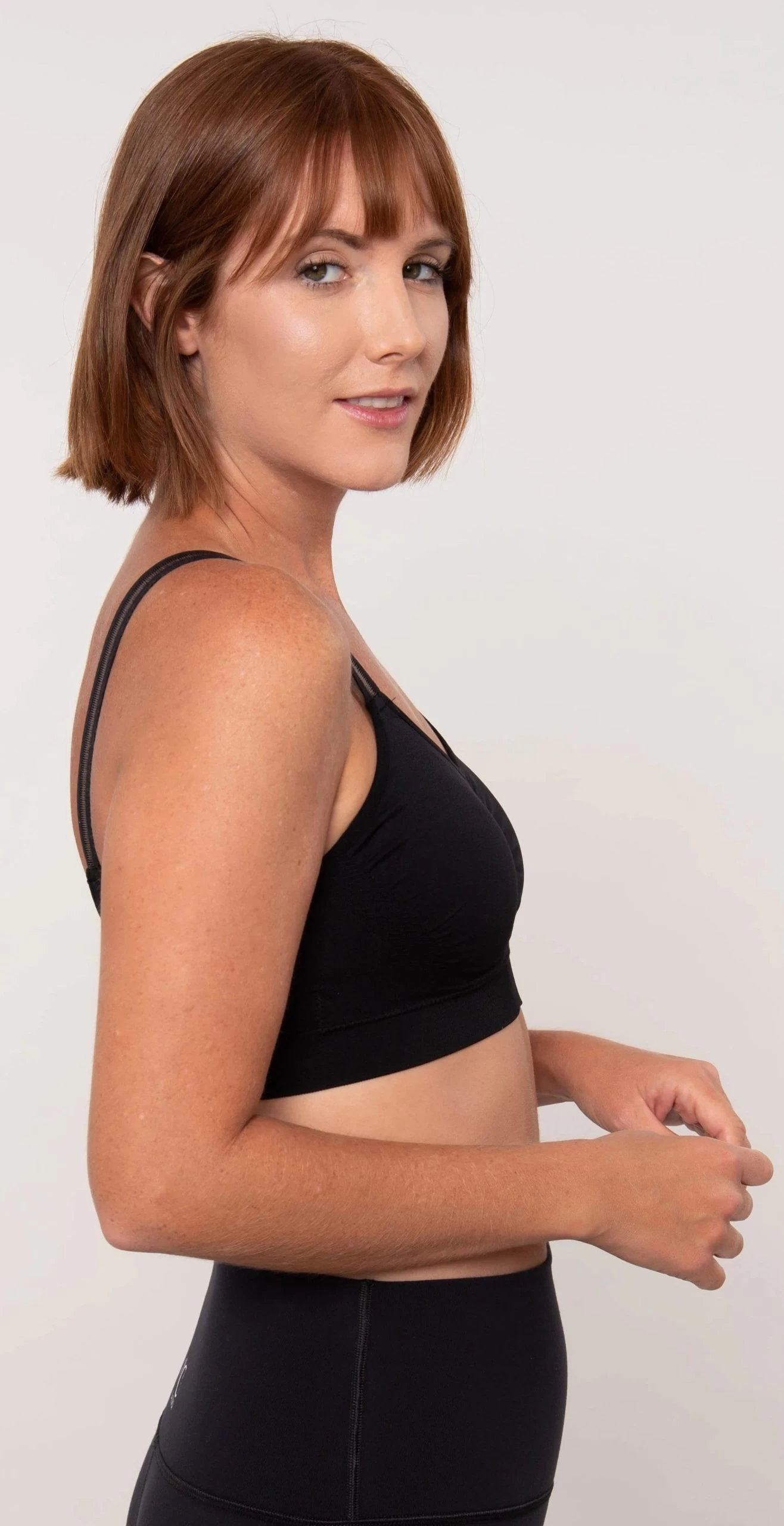 Sheer Strap Bralette In Black - Image 6