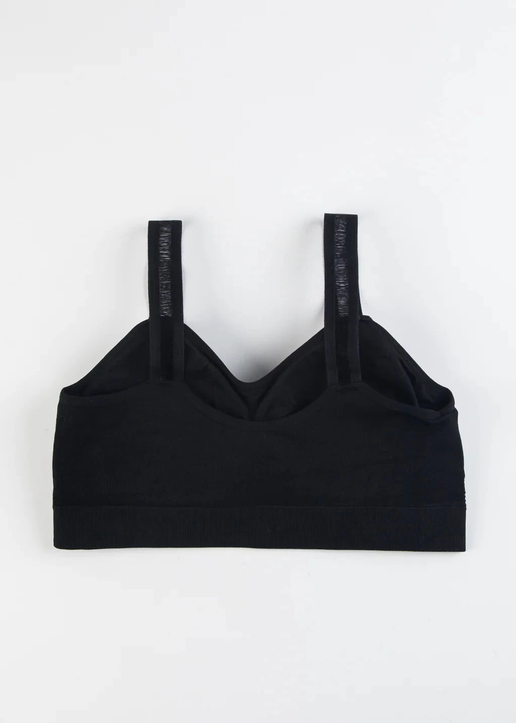 Sheer Strap Bralette In Black - Image 2