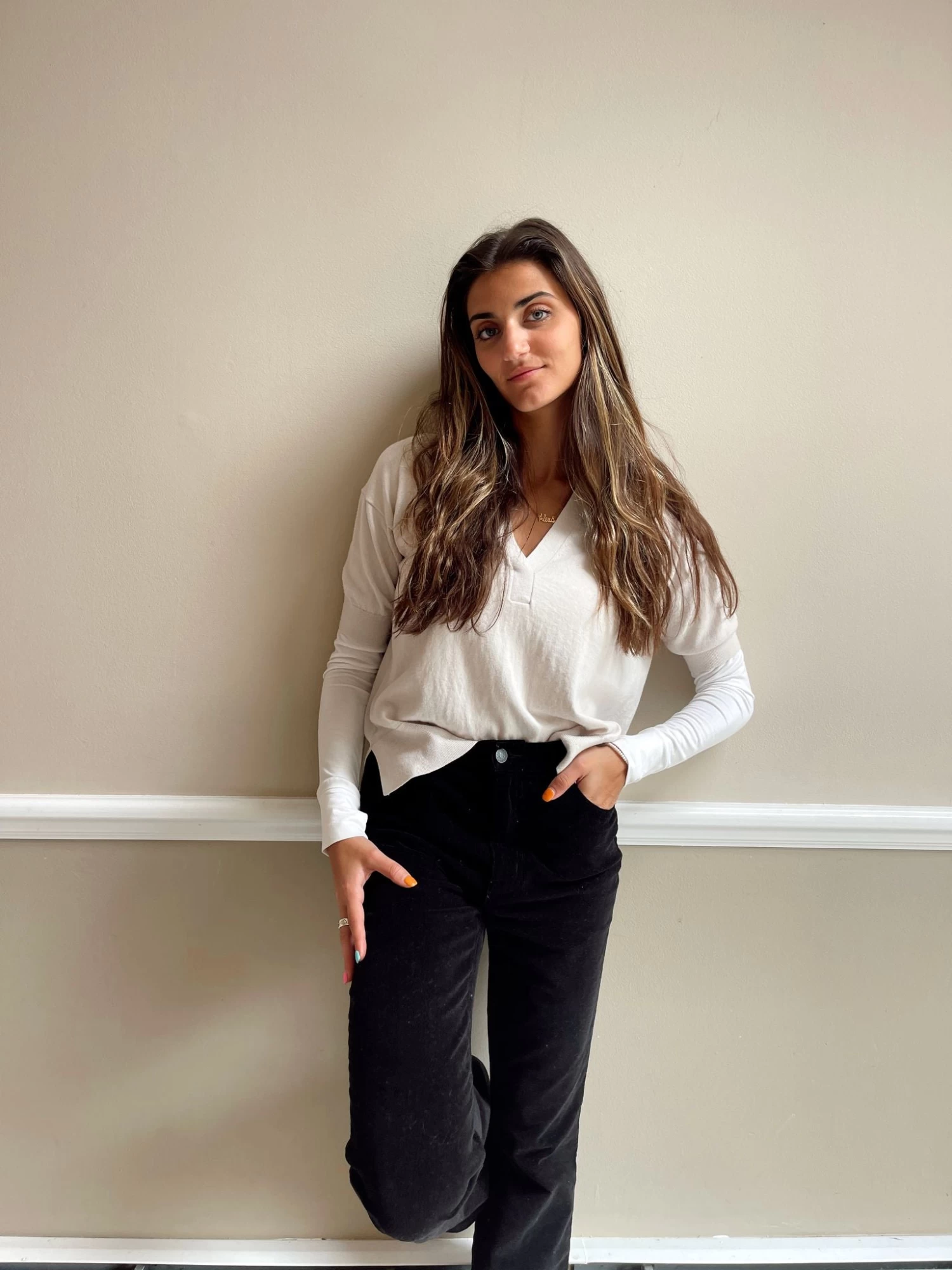 FREE PEOPLE Settle In Scoop Neck Bodysuit In Ivory - Image 5