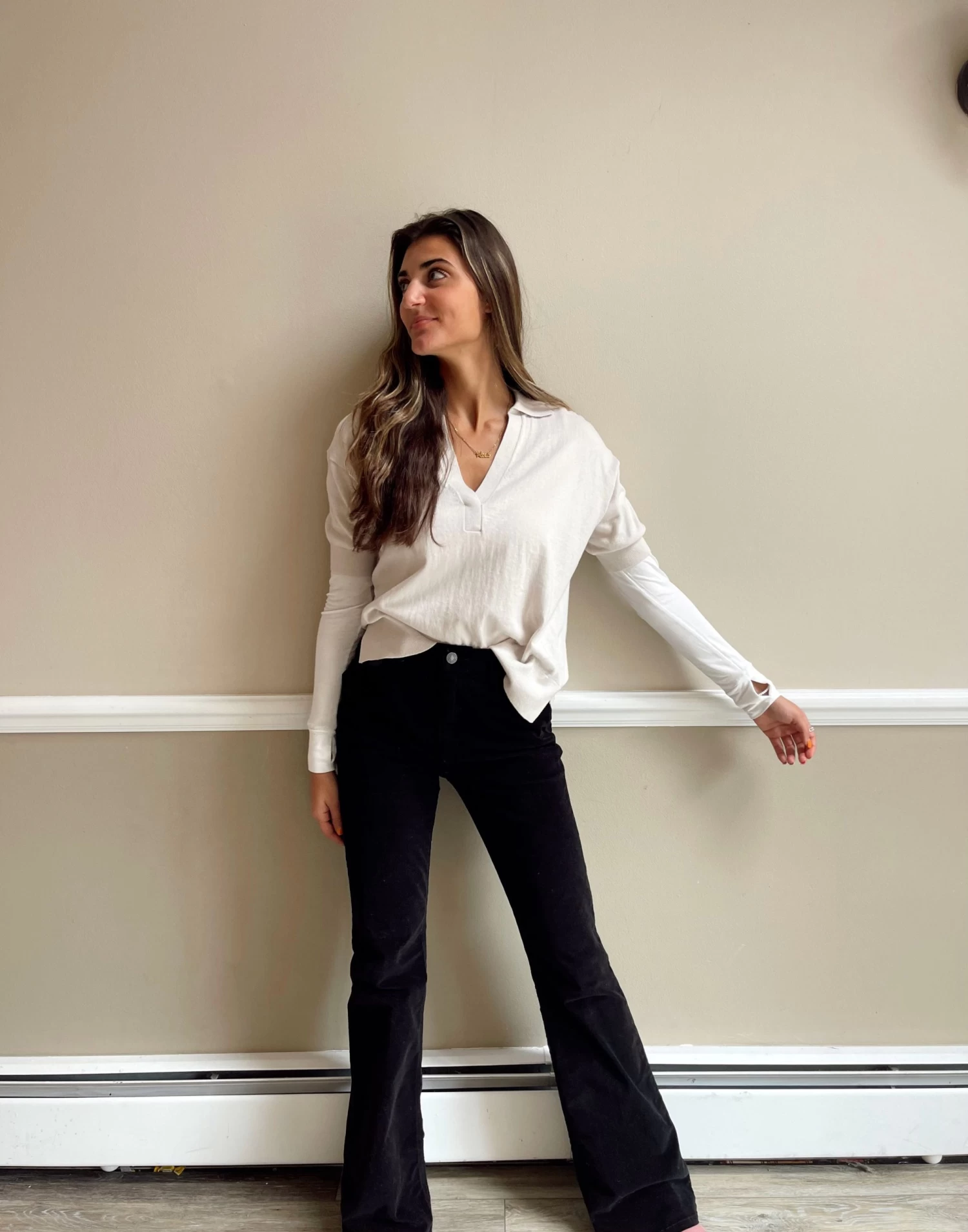 FREE PEOPLE Settle In Scoop Neck Bodysuit In Ivory - Image 6