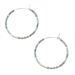 Small Chromacolor Hoops In Turquoise