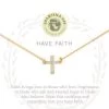Sea La Vie Have Faith Necklace In Gold