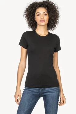 Short Sleeve Crew In Black