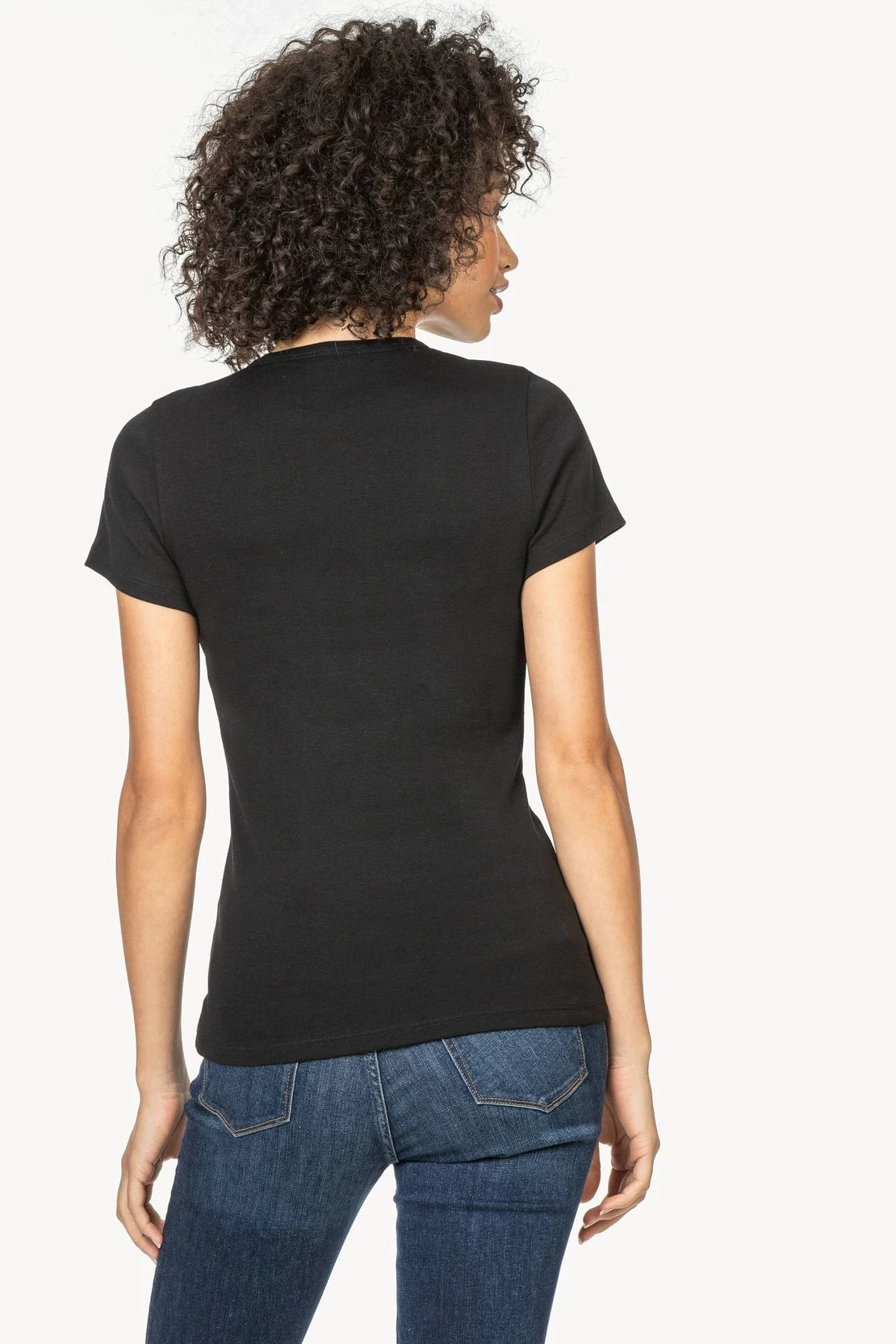 Short Sleeve Crew In Black - Image 5