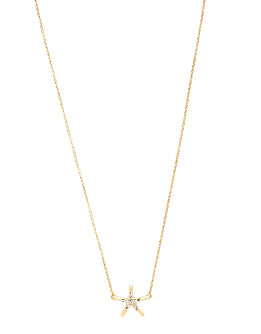 Starfish "Shine" Necklace In Gold