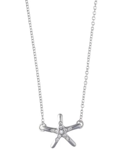 Starfish "Shine" Necklace In Silver