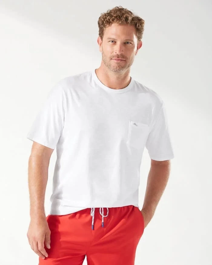 Tommy Bahama Bail Beach Short Sleeve Crew In White - Image 2
