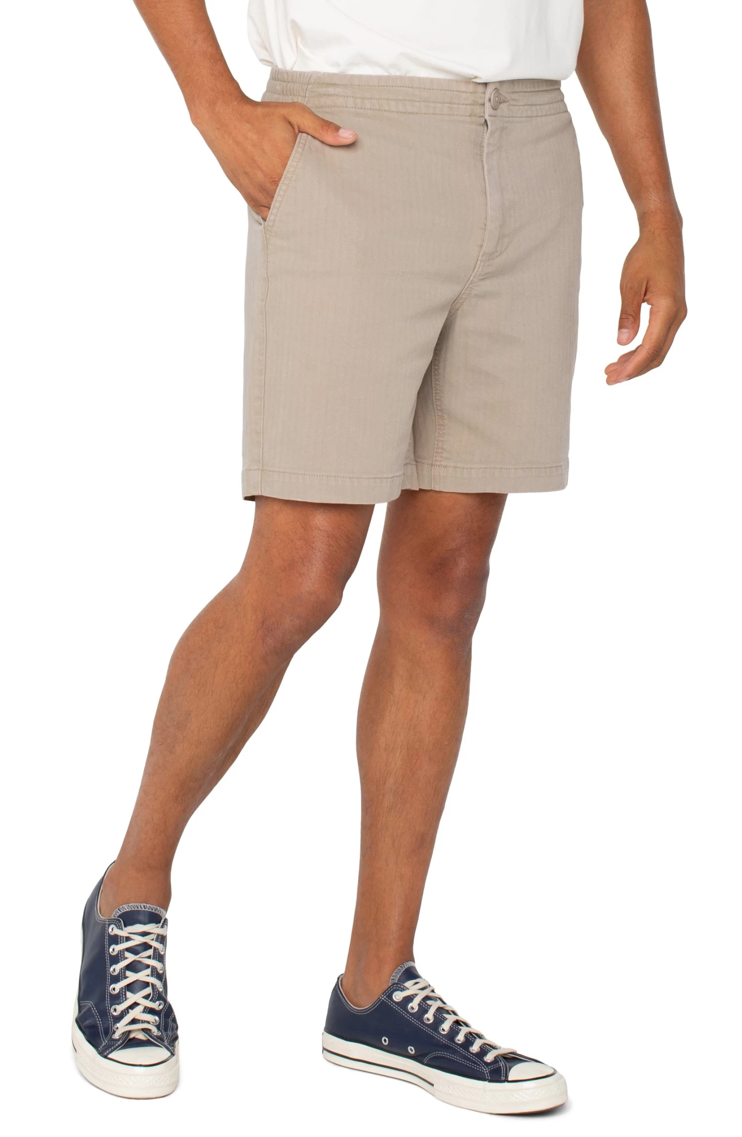 Internal Drawstring Eco Short In Barley - Image 2