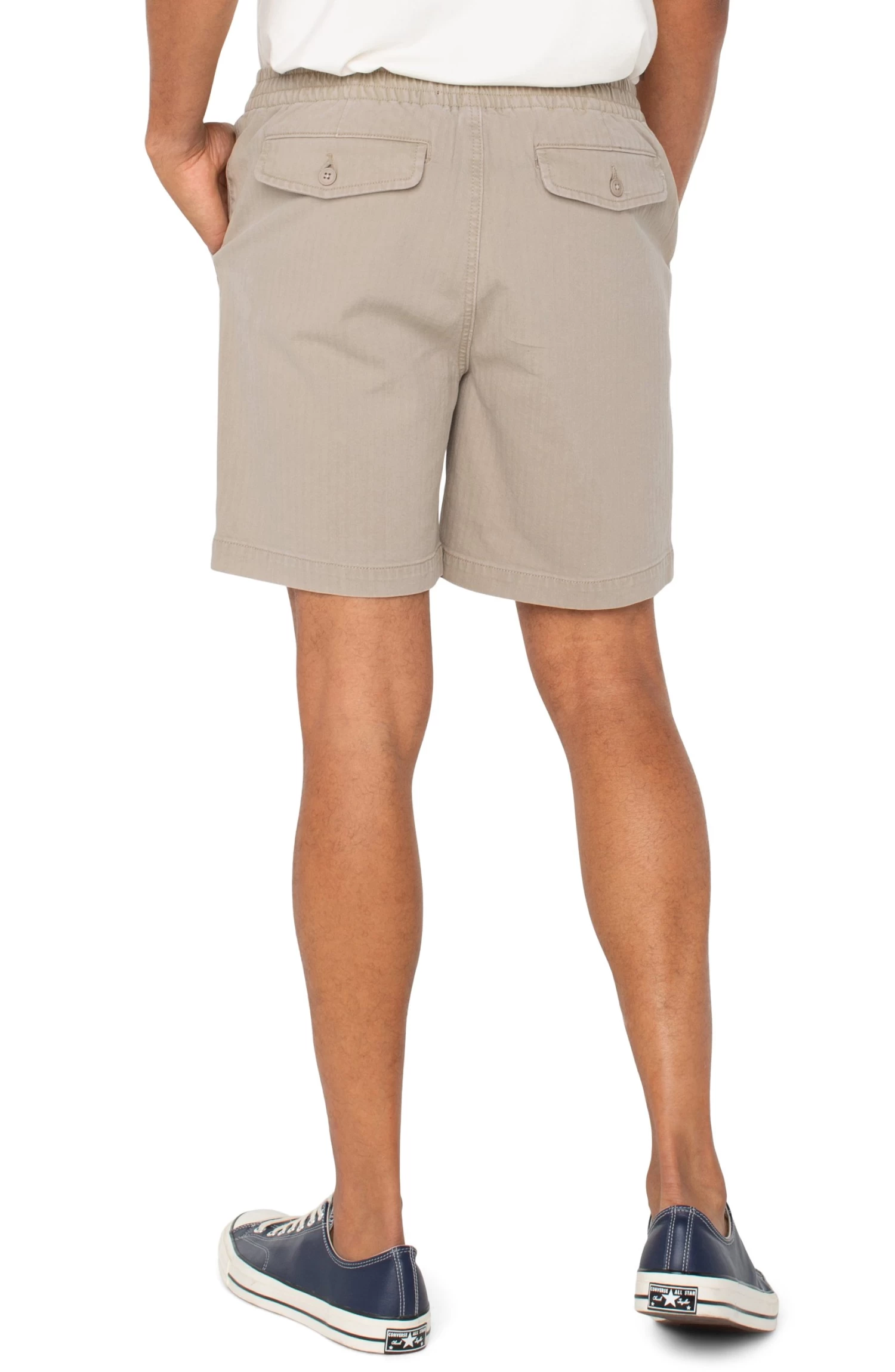 Internal Drawstring Eco Short In Barley - Image 3